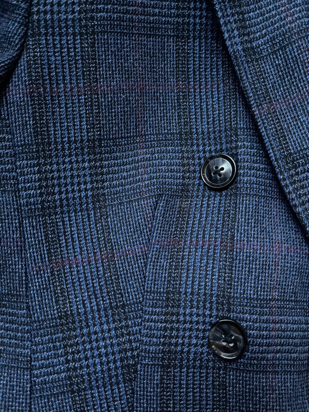 NEW Banana Republic Blue Plaid Double-Breasted Blazer Wool Blend - Picture 9 of 13